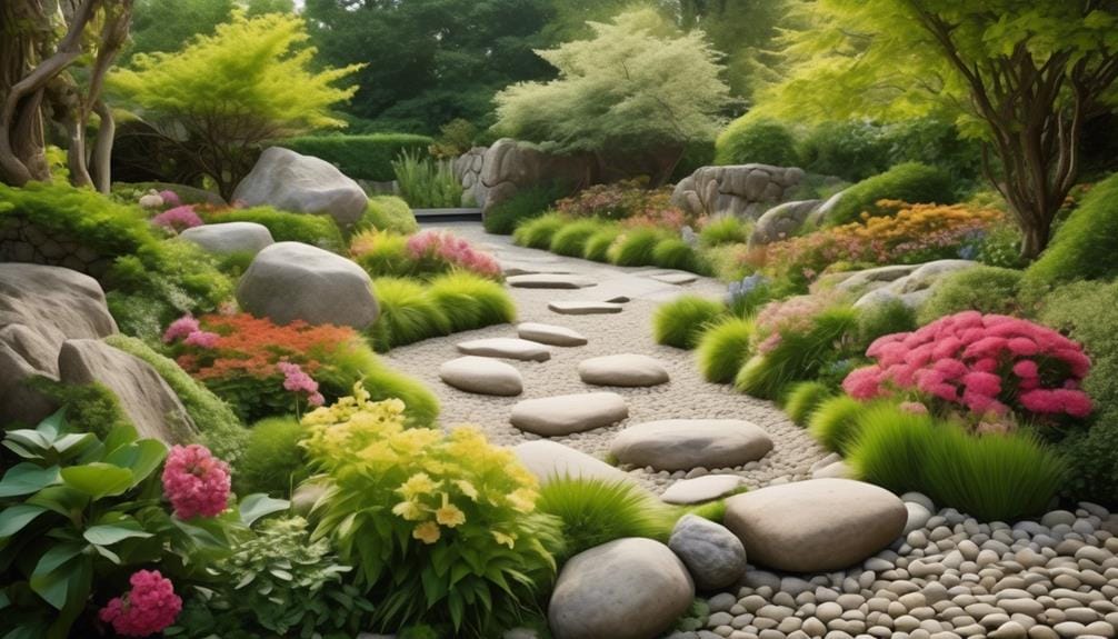 incorporating natural stone in gardens