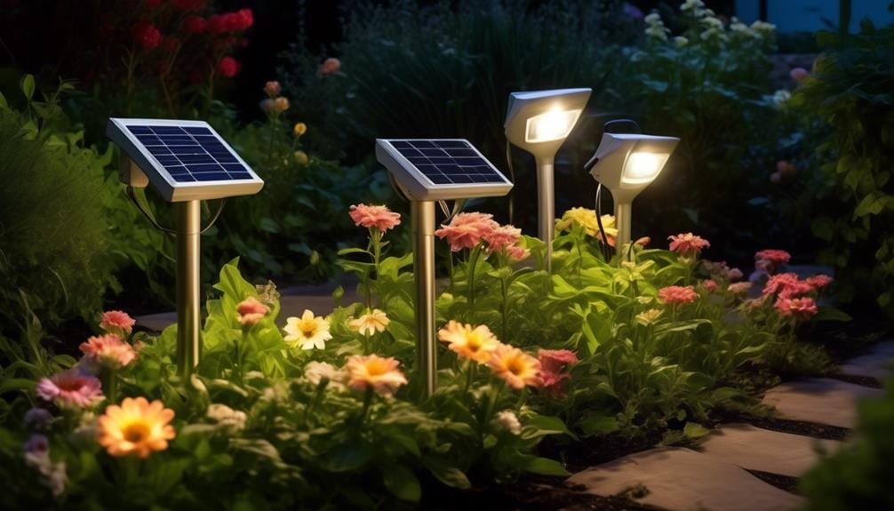 solar floodlights for gardens